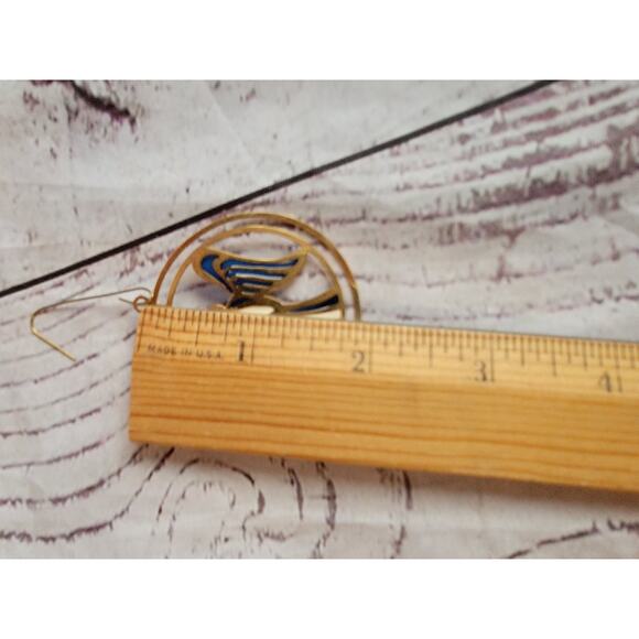 Vintage Stained Glass Angel Suncatcher Ornament Angel - Picture 4 of 4